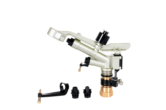 ۱&quot; آلومینیوم Rainun Sprinkler سیستم آبیاری قابل حمل دو نوزل